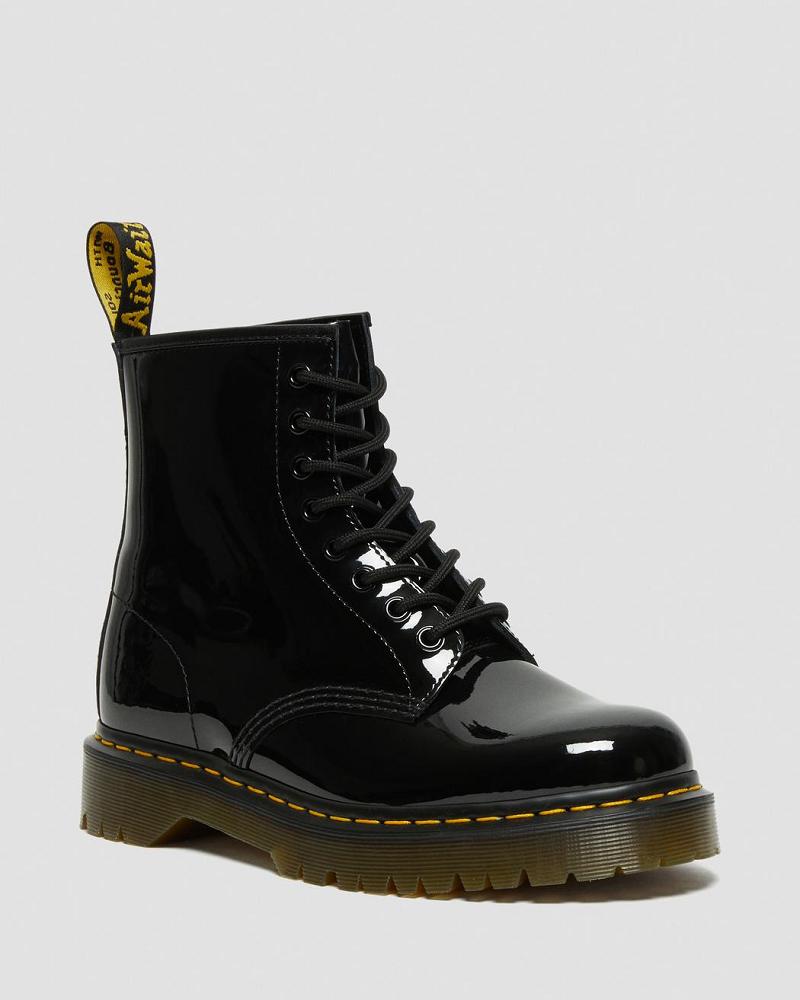 Dr Martens 1460 Bex Lak Leren Veterlaarzen Heren Zwart | NL 305ZUT